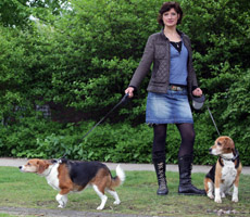 Mareike Christensen mit Hunden